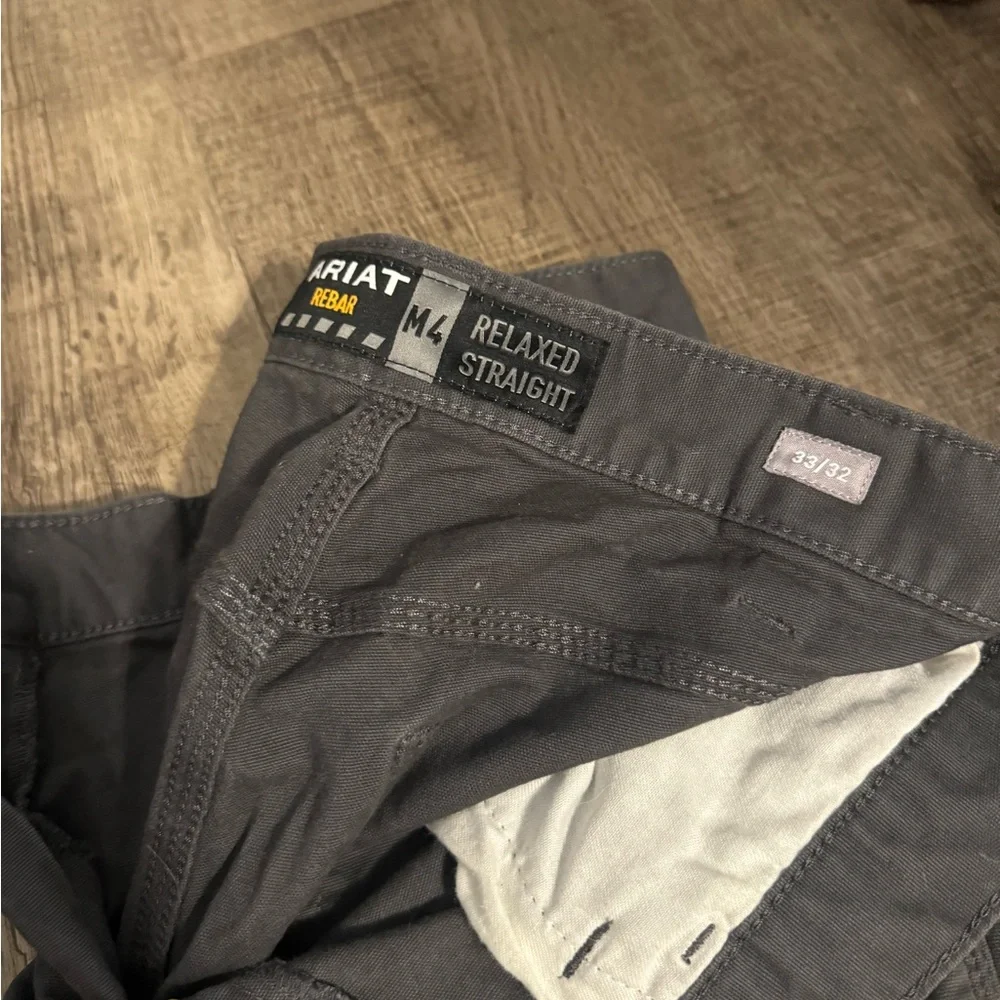 Men's grey ariat rebar pants - Picture 2 of 3